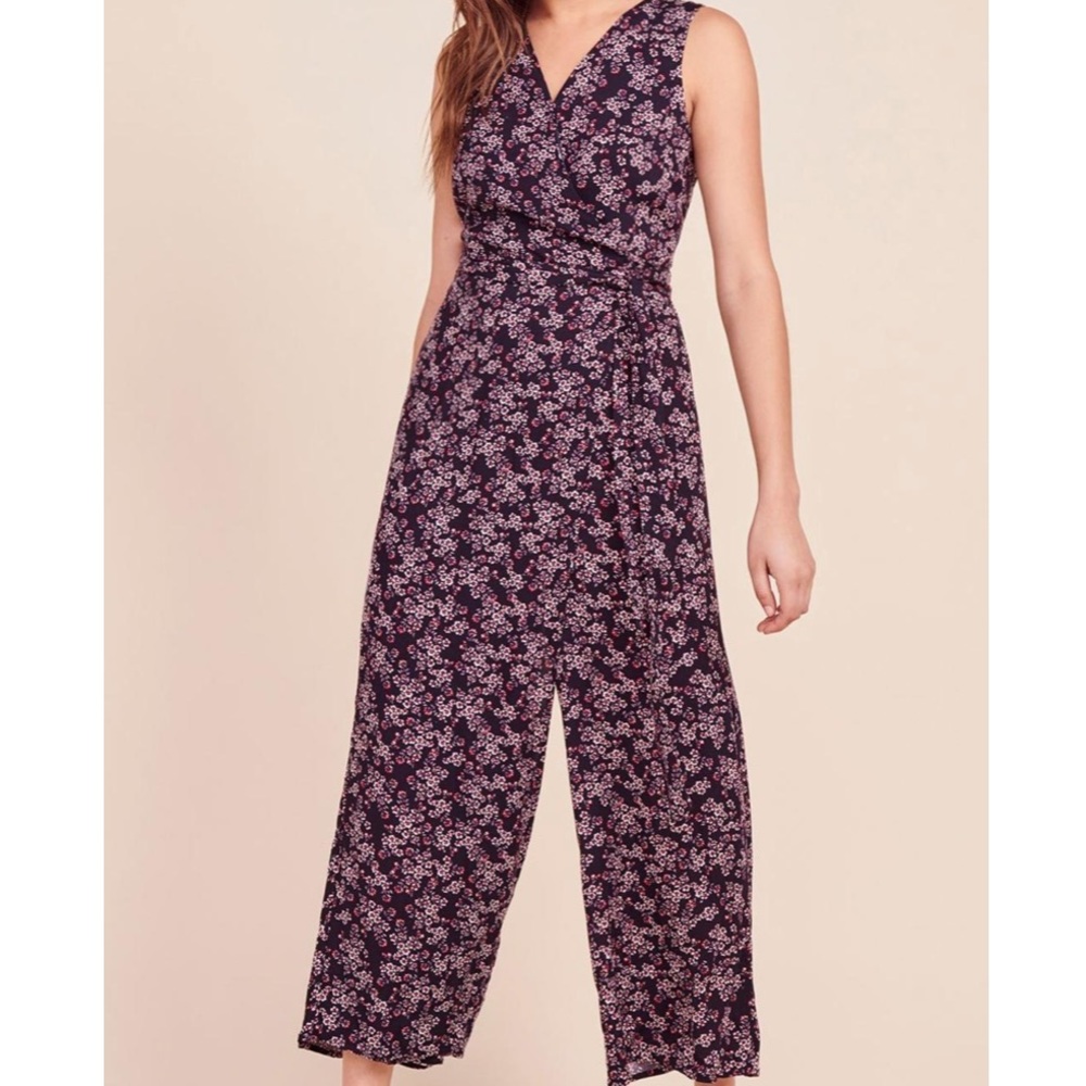 Jack by BB Dakota Swish Swish Floral Wrap Jumpsuit